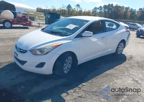 2012 Hyundai Elantra Gls from USA, damaged, VIN 5NPDH4AE1CH108601